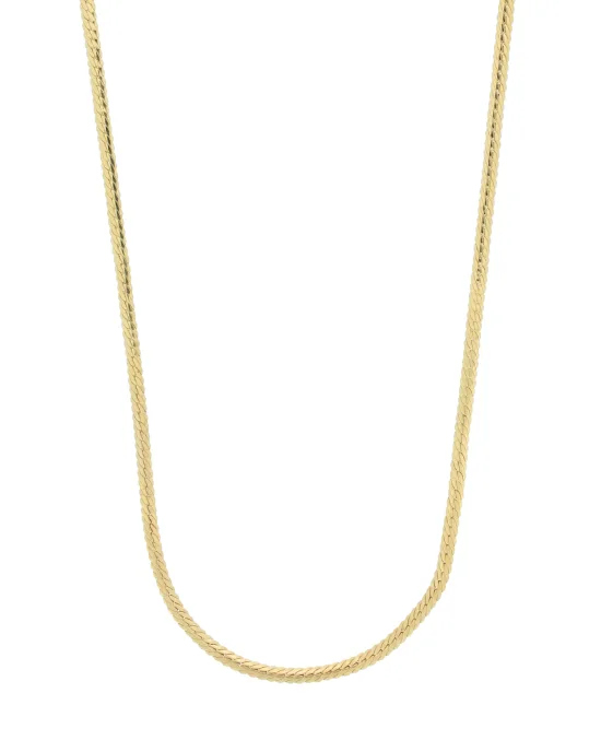 9CT Y/G HERRINGBONE 3.0mm/45cm